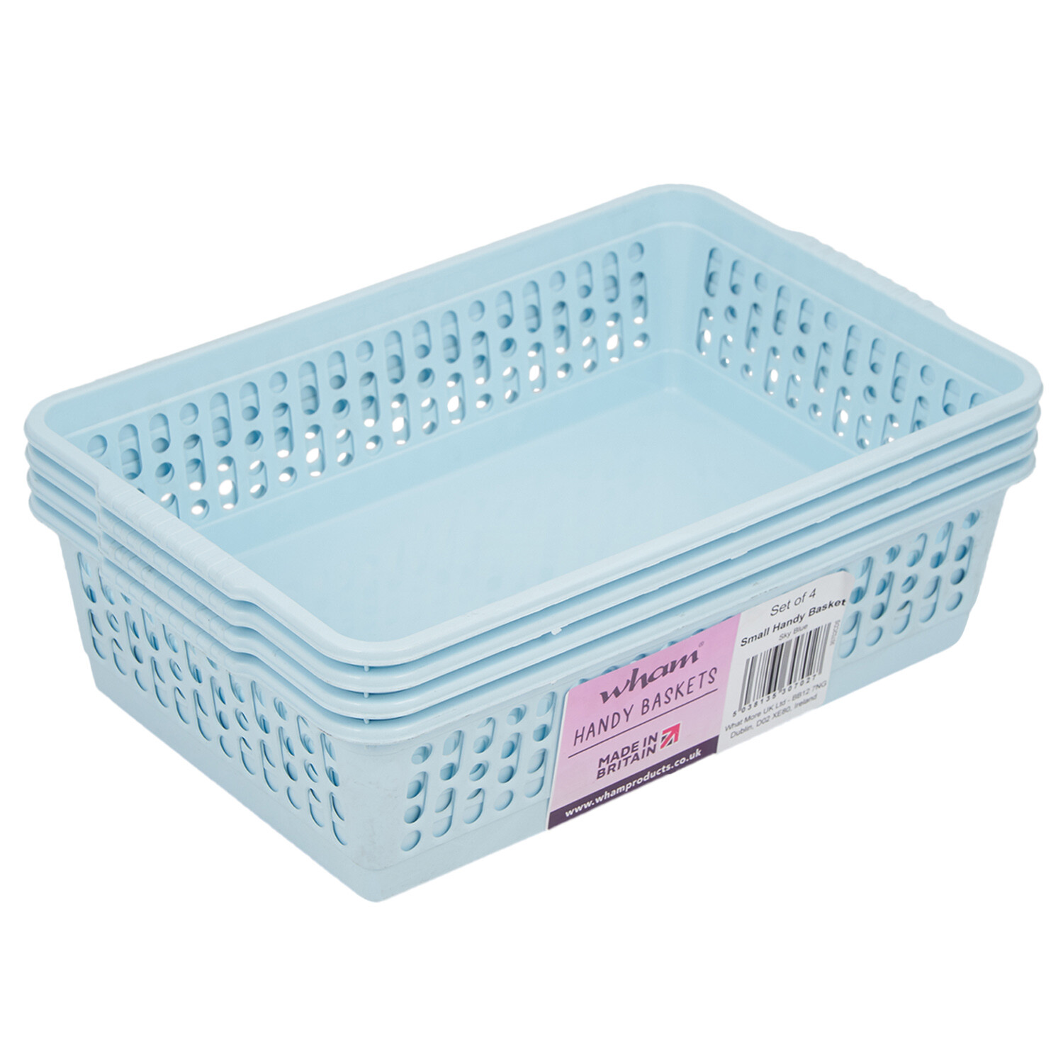 Sky Blue Small Handy Basket 4 Pack Image 1