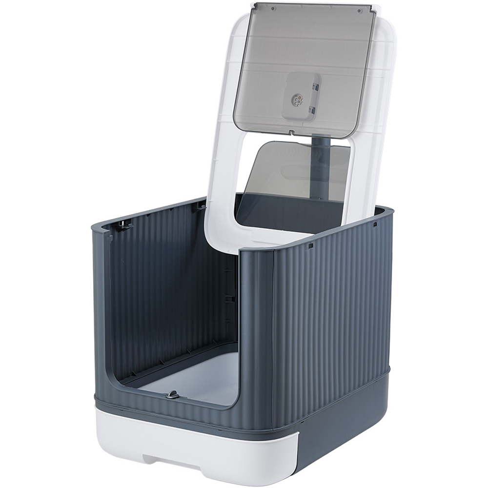 H&O Direct Enclosed Cat Litter Box with UV Sterilizer Lamp 37 x 35 x 45cm Image 4