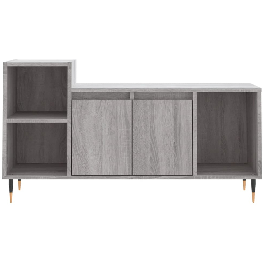 vidaXL 2 Door 3 Shelf Grey Sonoma TV Cabinet Image 5