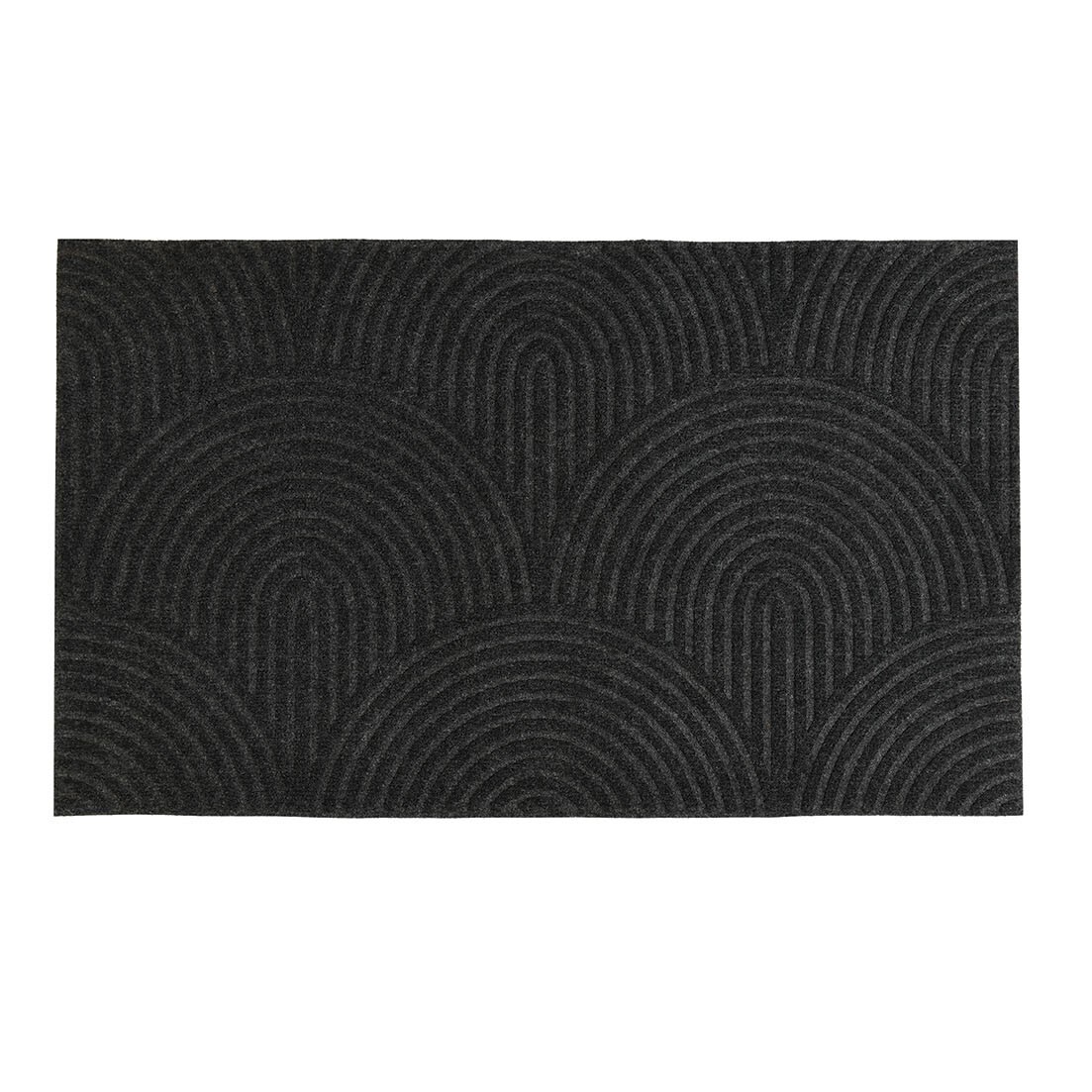 Rubber Backed Doormat - Black Image 1