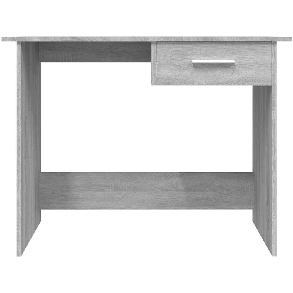vidaXL Single Drawer Computer Desk Grey Image 4