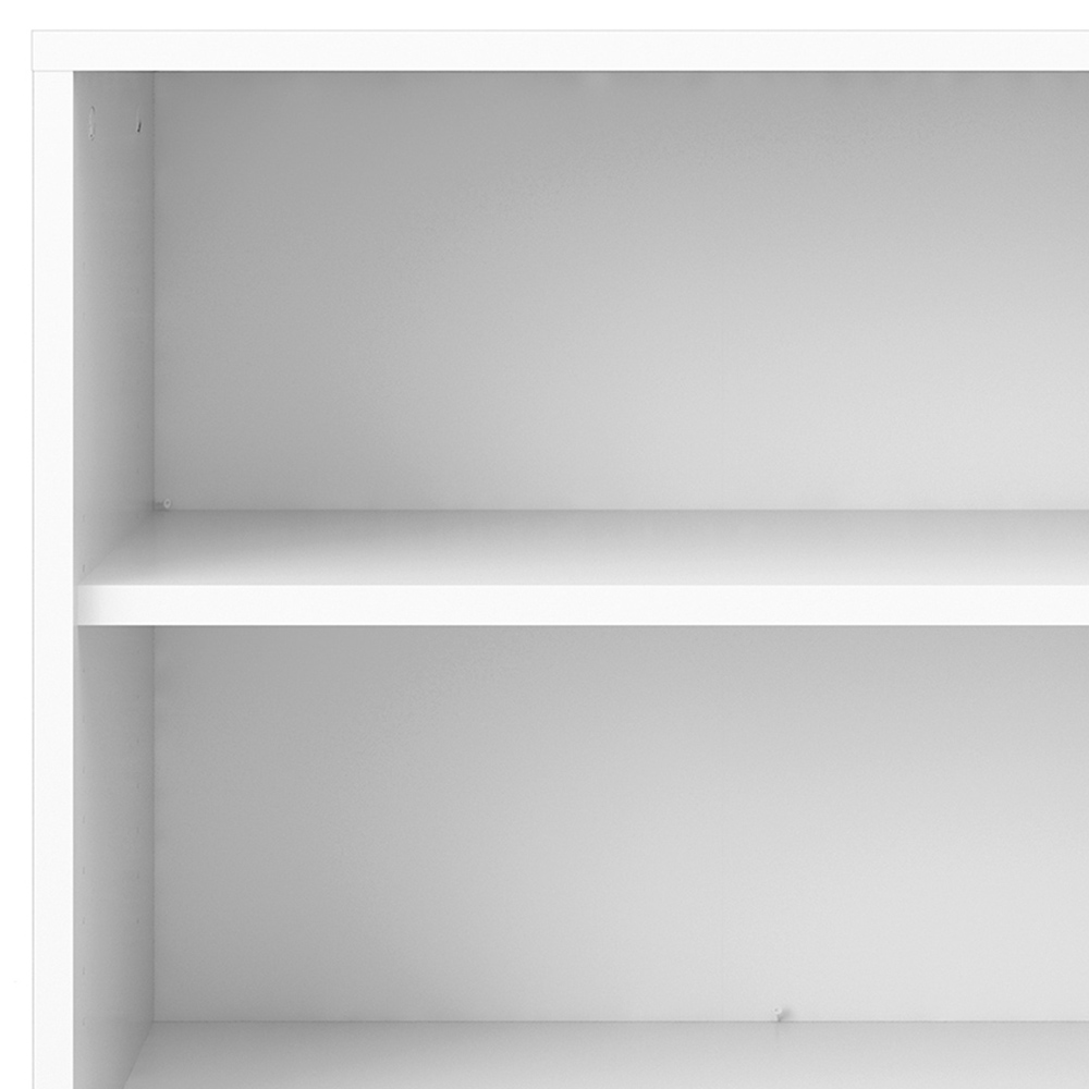 Florence 2 Door 2 Drawer 2 Shelf White Bookcase Image 5
