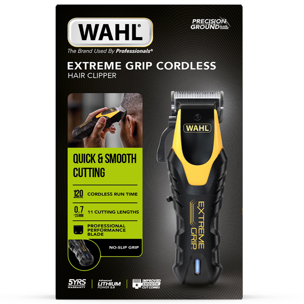 Wahl Extreme Grip Lithium Ion Cordless Hair Clipper Kit Image 3