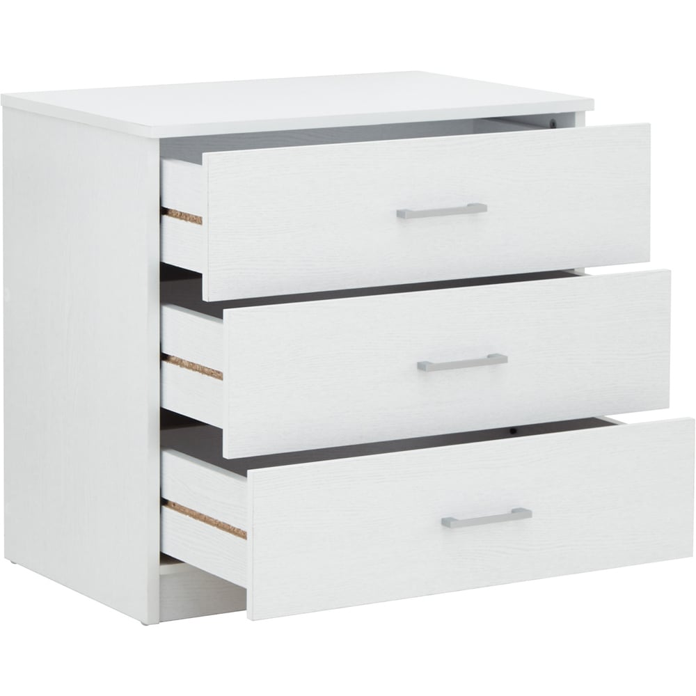 GFW Panama White 3 Piece Bedroom Furniture Set Image 7