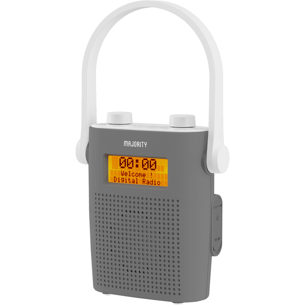 Majority Eversden Grey Splash Proof Portable Dab Radio Image 1