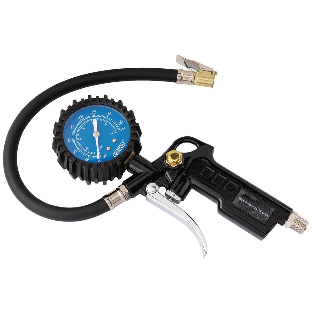 Draper Pistol-Grip Tyre Inflator Image 1