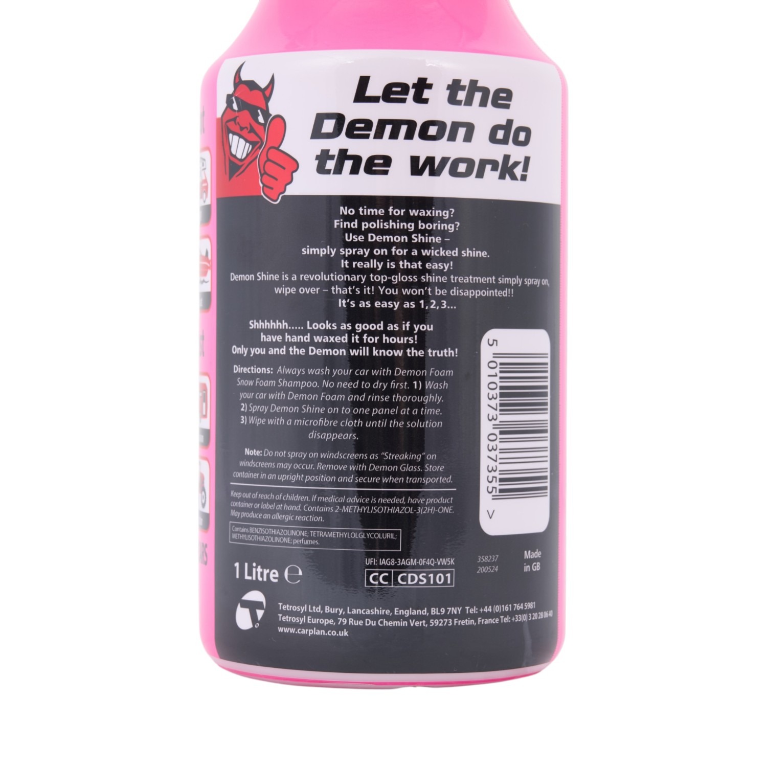 CarPlan Demon Shine Spray on Shine 1L Image 3