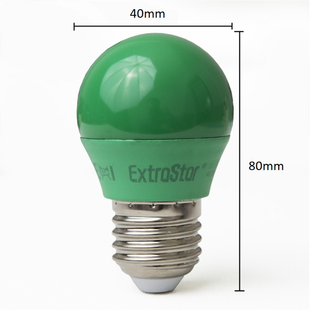 ExtraStar E27 4W Green Golf Ball LED Light Bulb Image 3