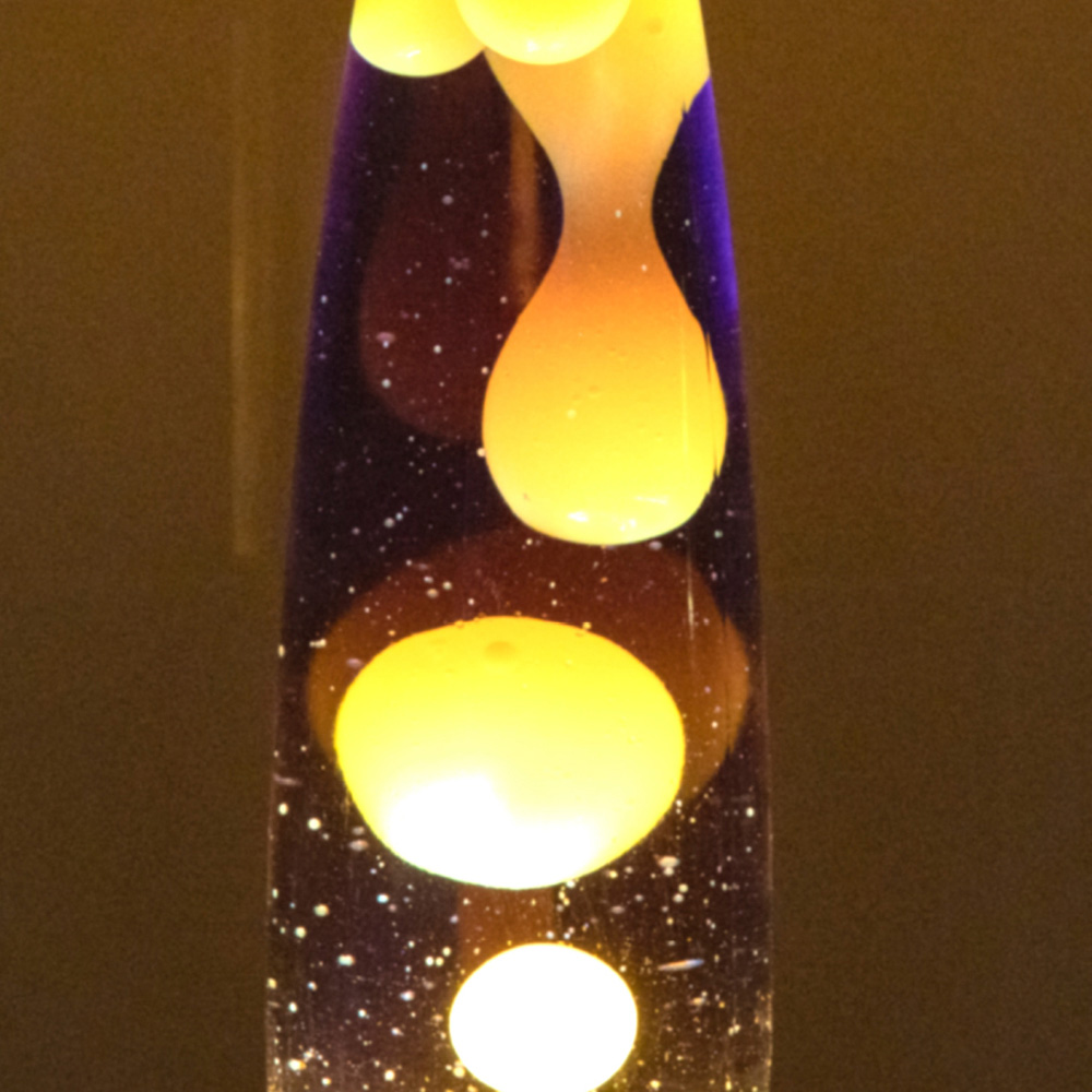 Global Gizmos Purple Liquid and Yellow Wax Lava Lamp 16 inch Image 3