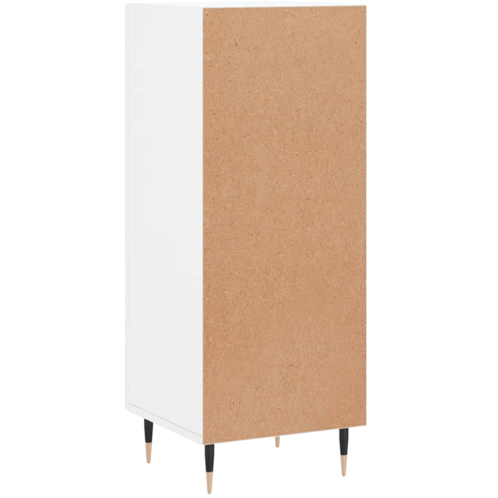 vidaXL Single Door High Gloss White Sideboard Image 8