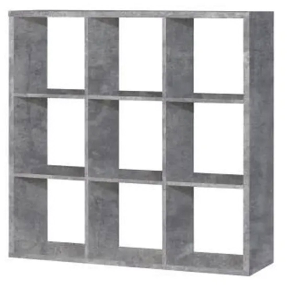 Florence Mauro 6 Shelf Concrete Grey Bookshelf Image 3