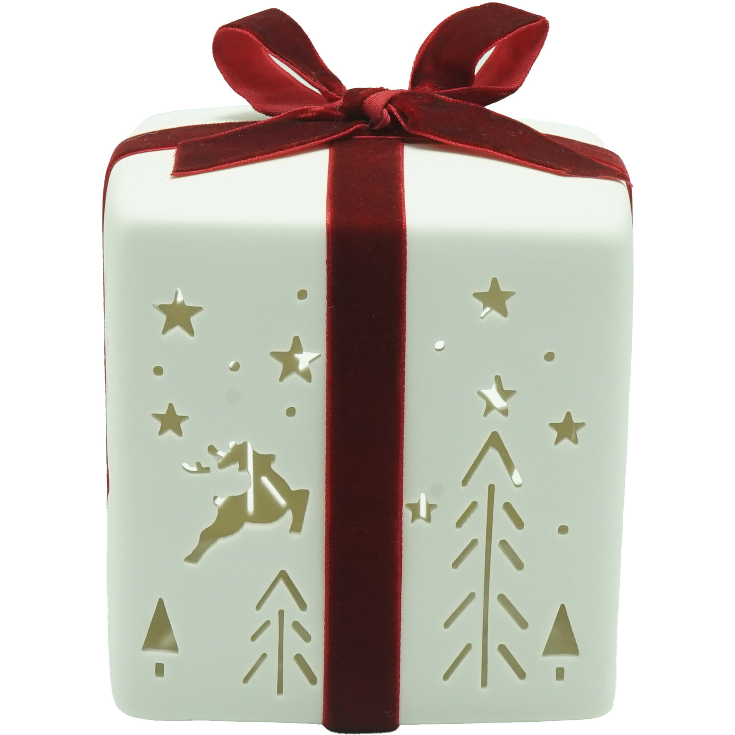 LED Decorative Present White and Red Image 11