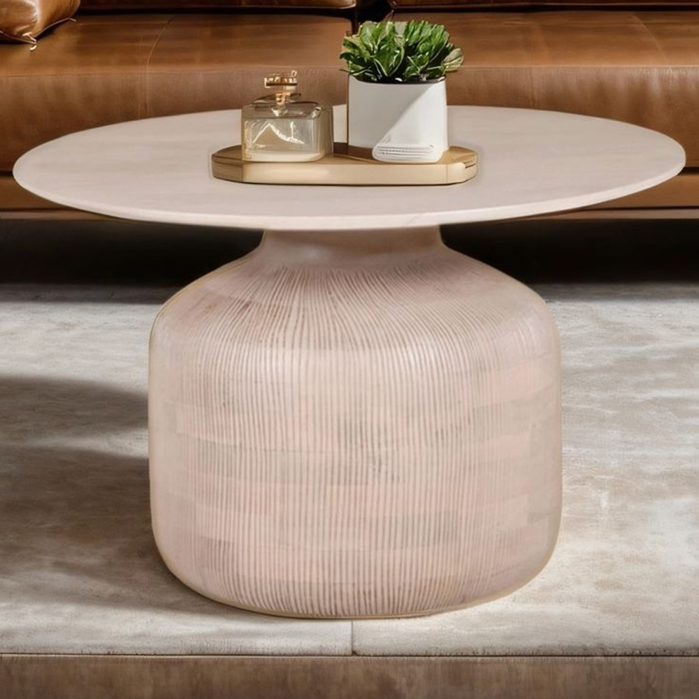 Brooklyn Valencia Cane and Mango Wood Coffee Table Image 1