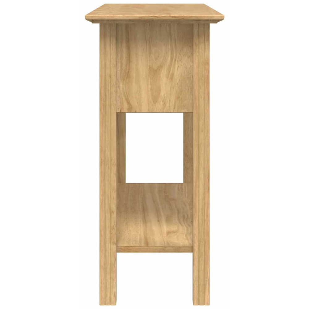 vidaXL Bodo 2 Drawer Single Shelf Honey Brown Console Table Image 5