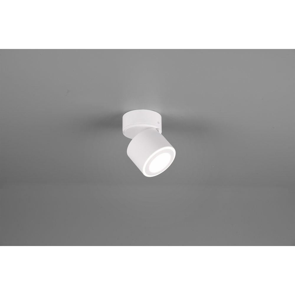 TRIO Taurus White Matt Integrated LED Ceiling Light Image 2