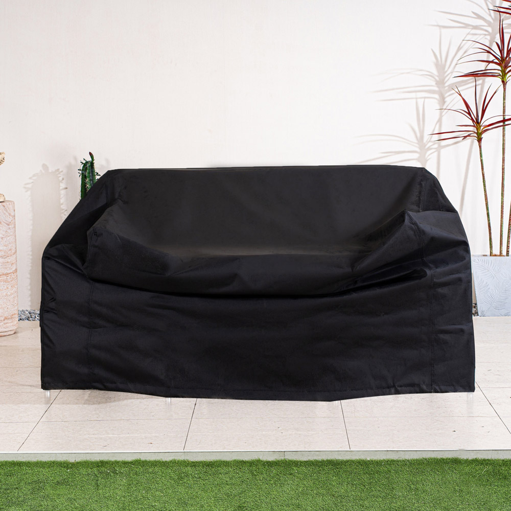 Direct Wicker Black Heavy Duty Bistro Set Cover 91 x 192 x 73cm Image 2