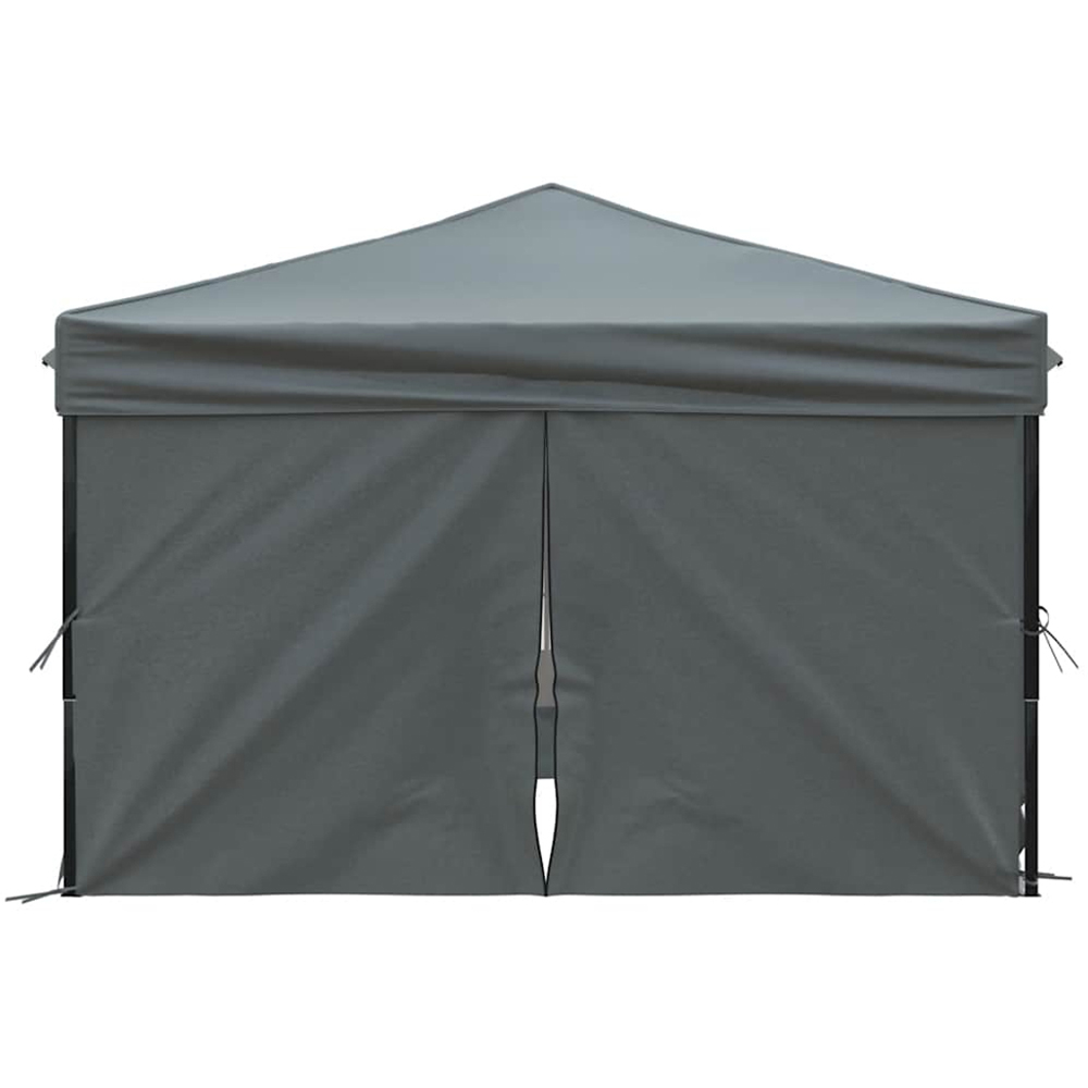 vidaXL 3 x 3m Anthracite Foldable Party Tent with Sidewalls Image 4