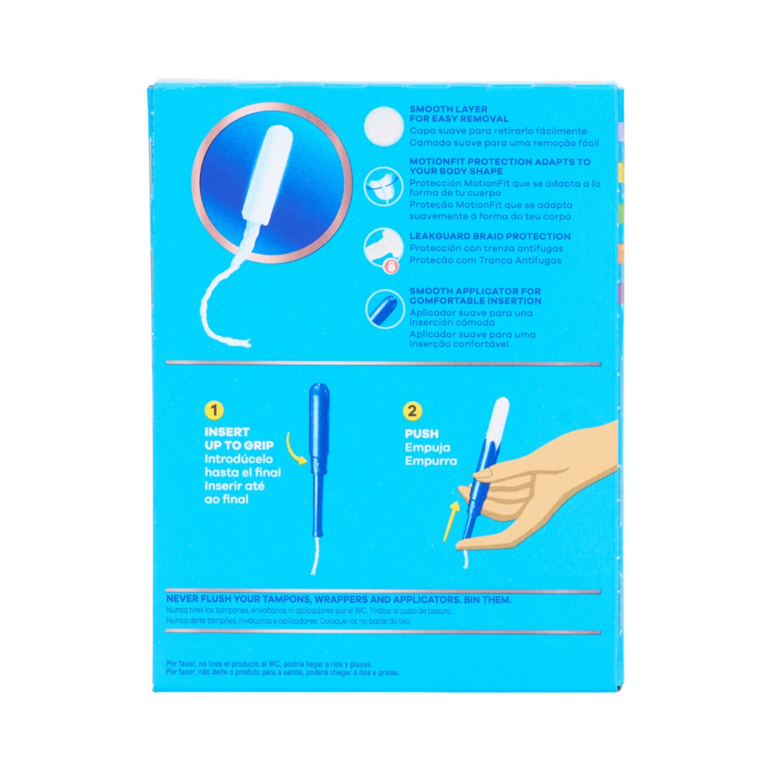 Pack of 18 Tampax Pearl 3 in 1 Tampons Regular Image 3