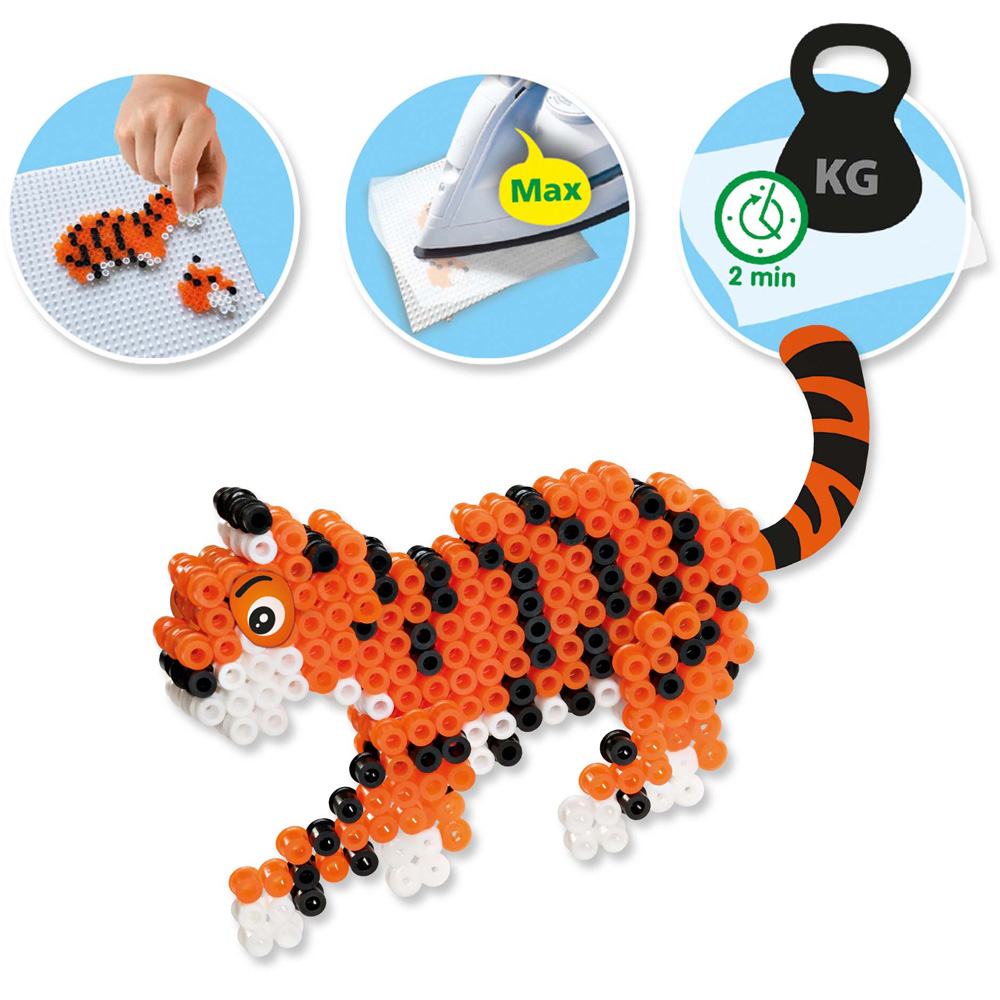 SES Creative Beedz Safari Animals Iron On Beads Kit 2000 Piece Image 5