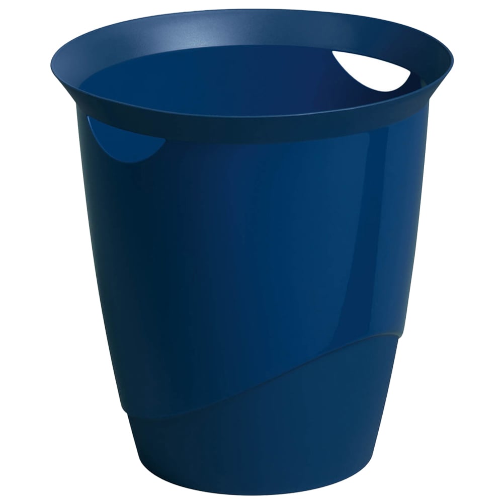 Durable Trend Blue Plastic Waste Recycling Bin 16L Image 1
