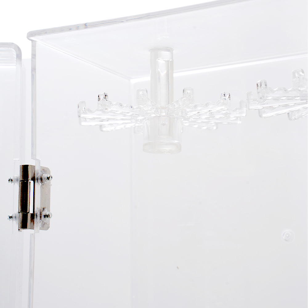 Living and Home Clear Jewellery Organiser with Rotating Hooks Image 5