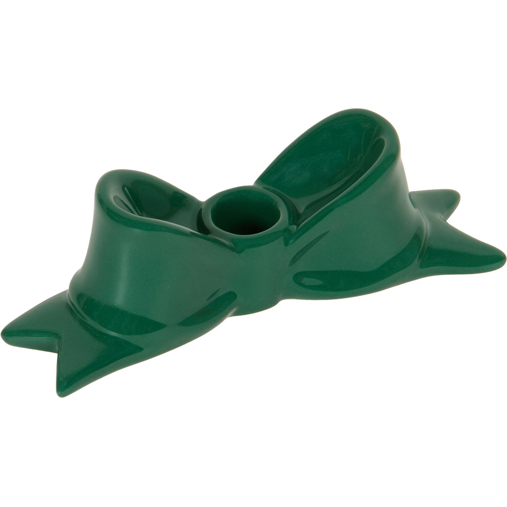 Bow Taper Christmas Candle Holder Image 5