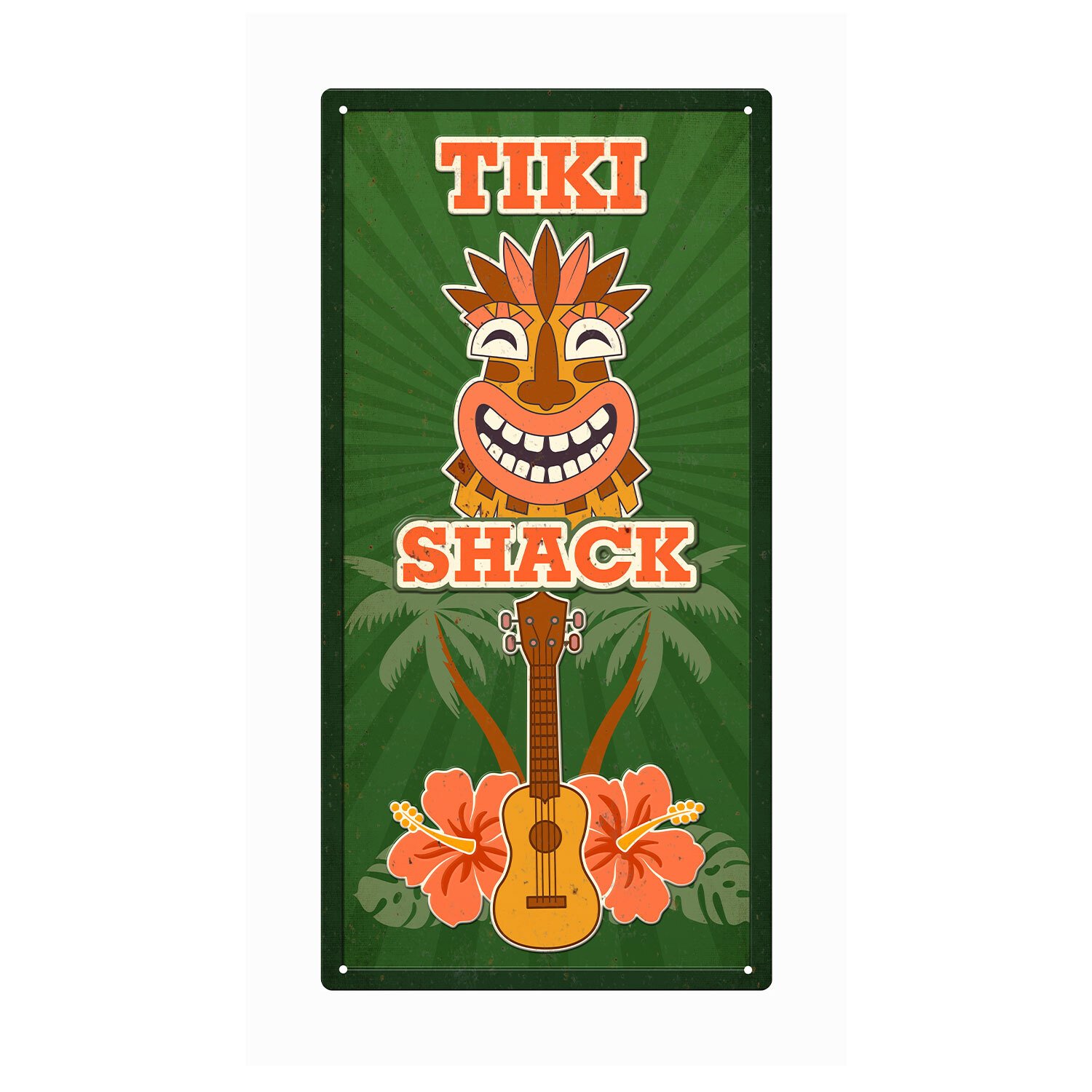 Tropical Tiki Metal Plaque Image 3