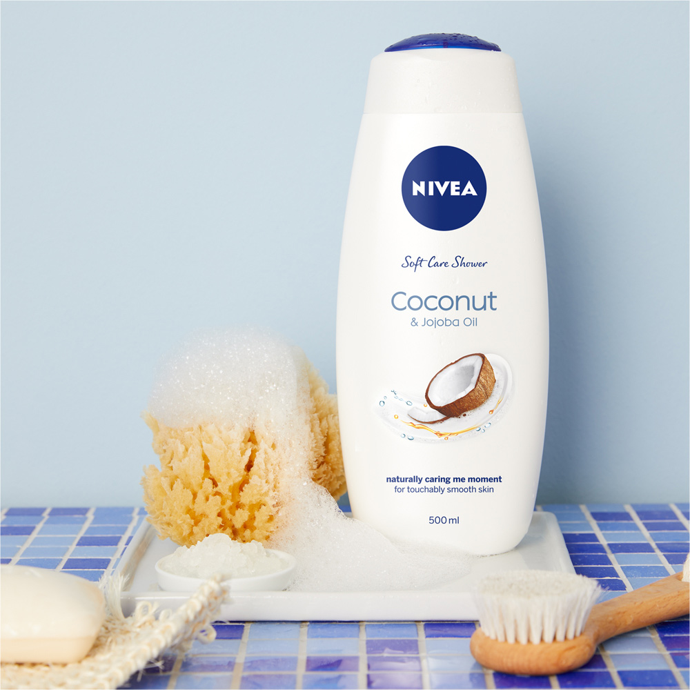 Nivea Coconut and Jojoba Oil Pure Care Shower Cream 500ml Image 2