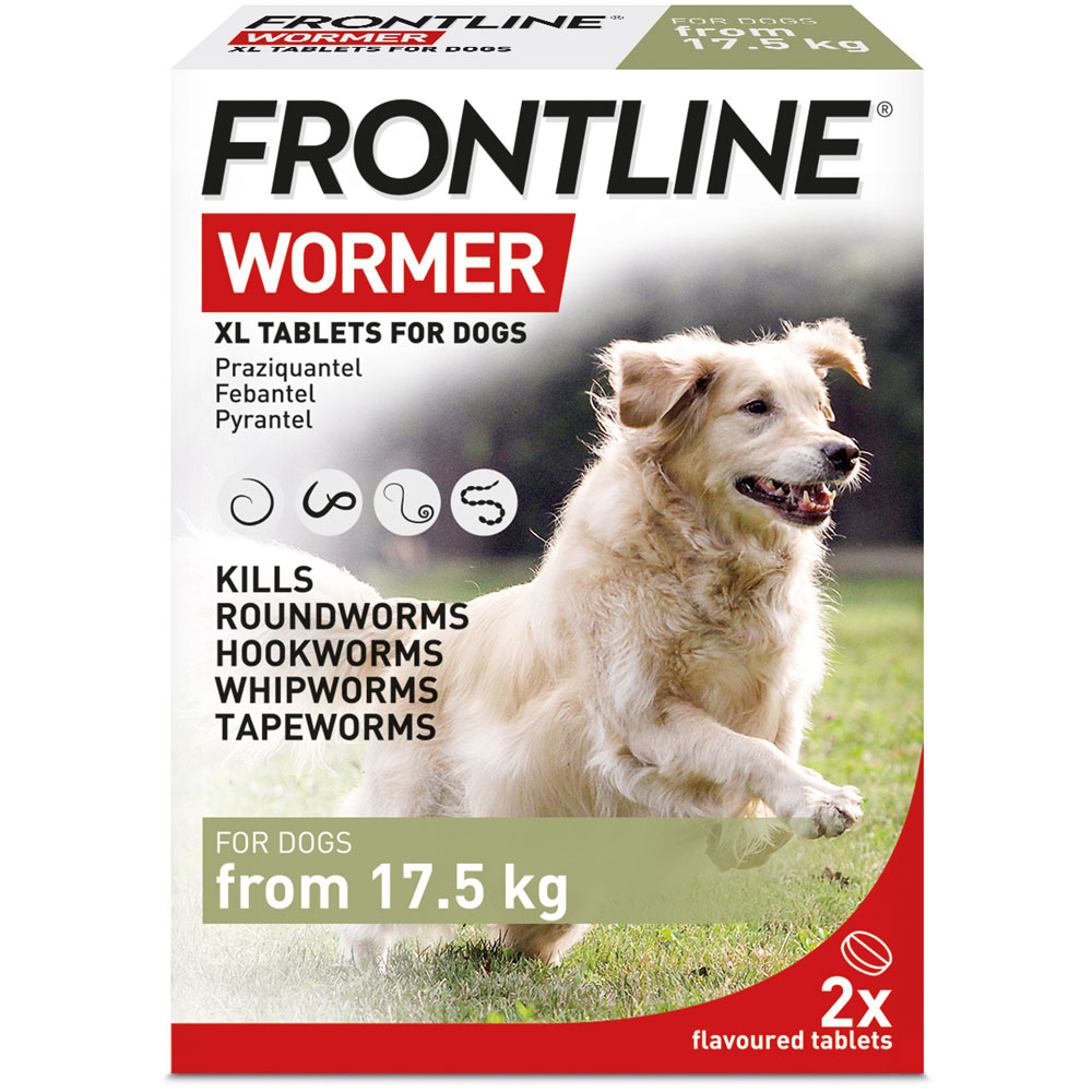 Frontline Wormer XL Tablets for Dog Wilko