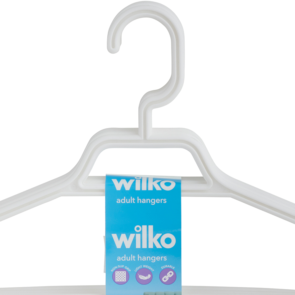Wilko White Colour Play Hanger 6 Pack   Image 6