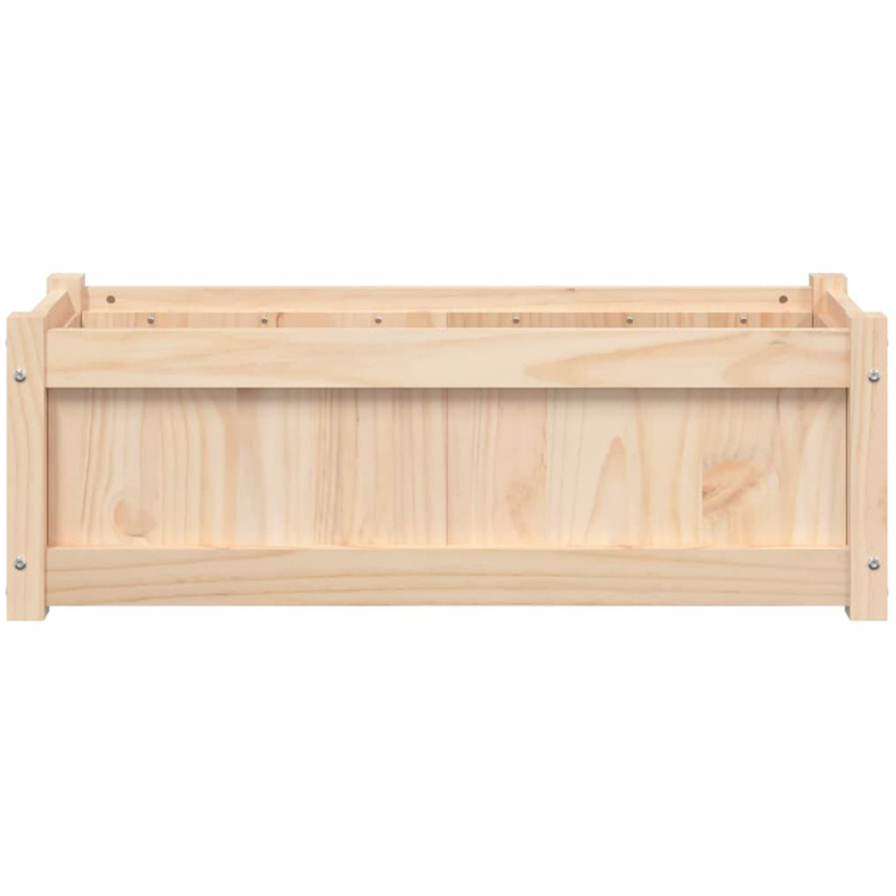 vidaXL Brown Solid Pine Garden Planter 90 x 31 x 31cm Image 4