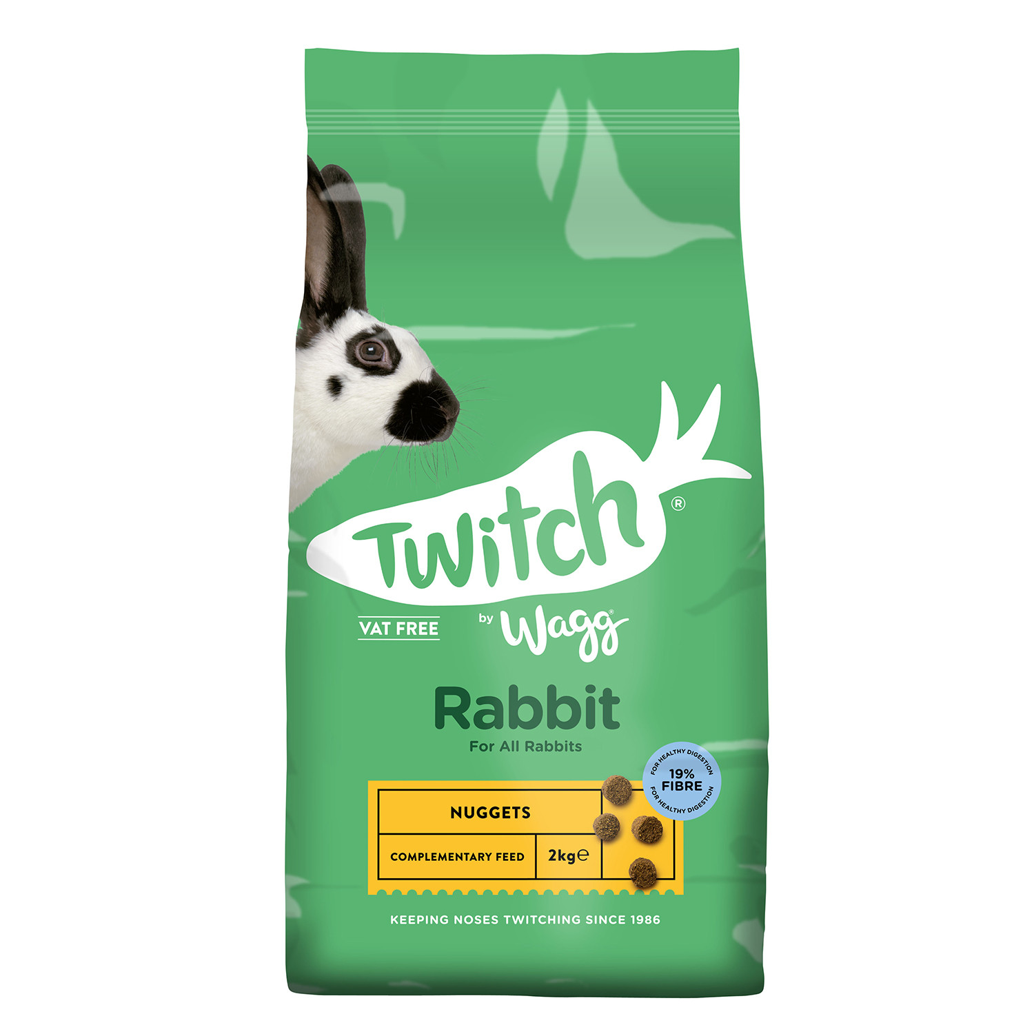 Wagg Twitch Rabbit Nuggets Food 2kg Image