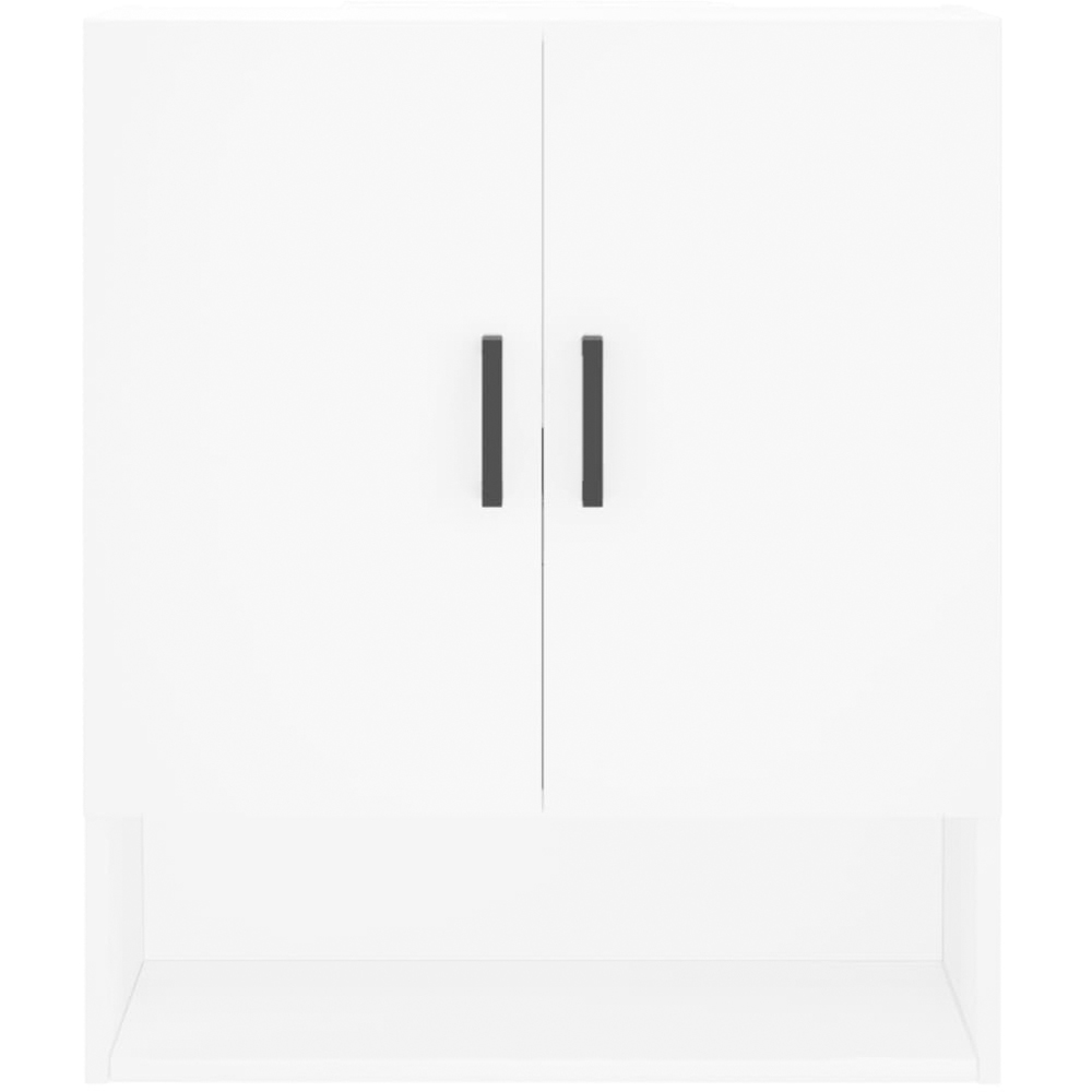 vidaXL 2 Door Single Shelf White Wall Cabinet Image 5