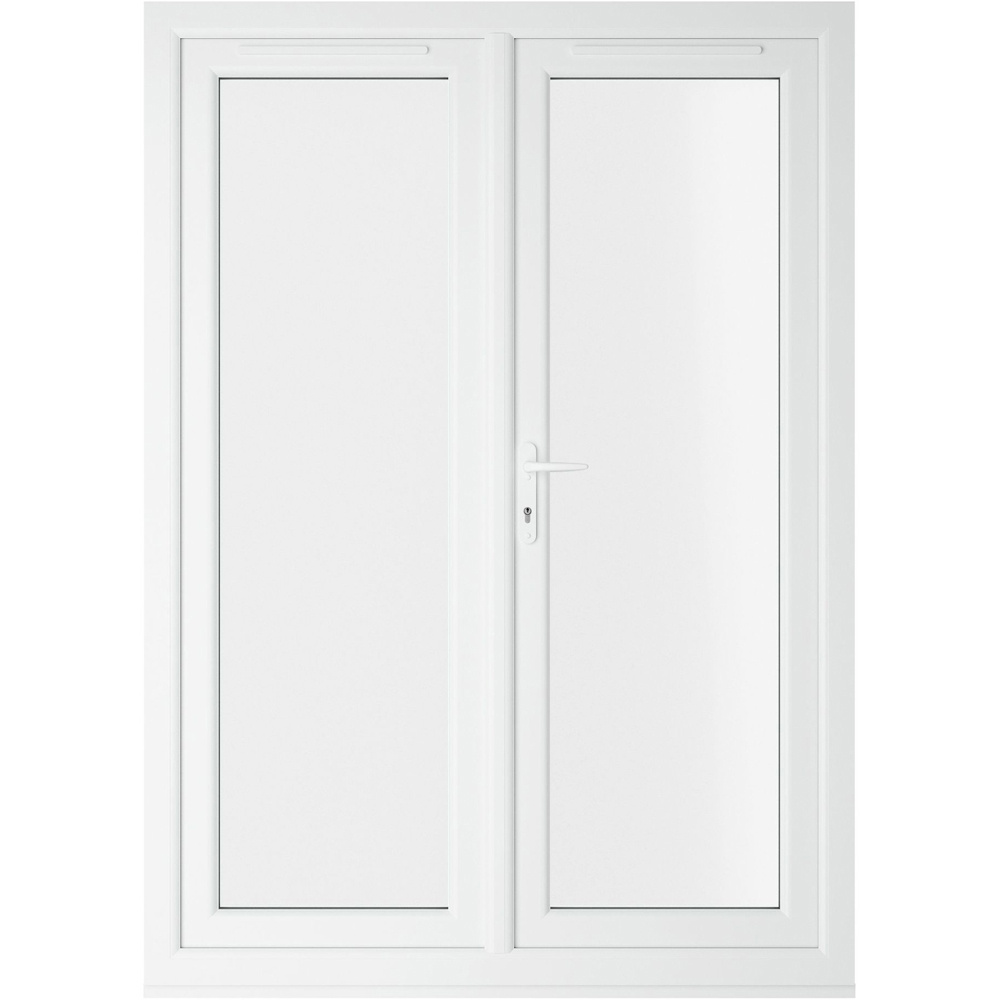 Crystal Agate and White LH Master Clear Glass uPVC Triple Glazed French Door 1590 x 2090mm Image 3