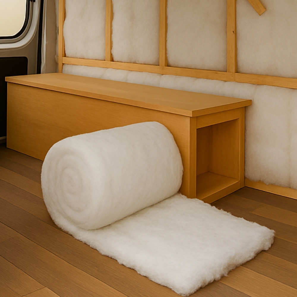 Green Loft Thermal Polyester Campervan Insulation Roll 4m x 570 x 110mm Image 2