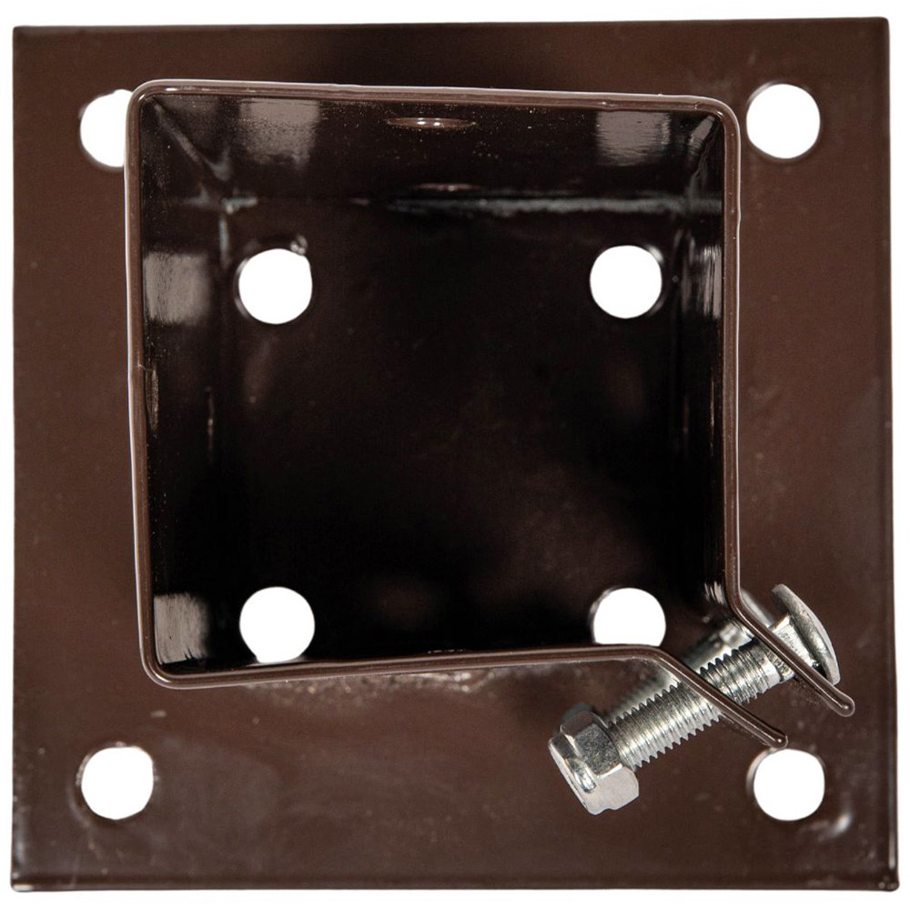 Samuel Alexander 75 x 75mm Bolt Down Metal Garden Fence Post Holder Image 4