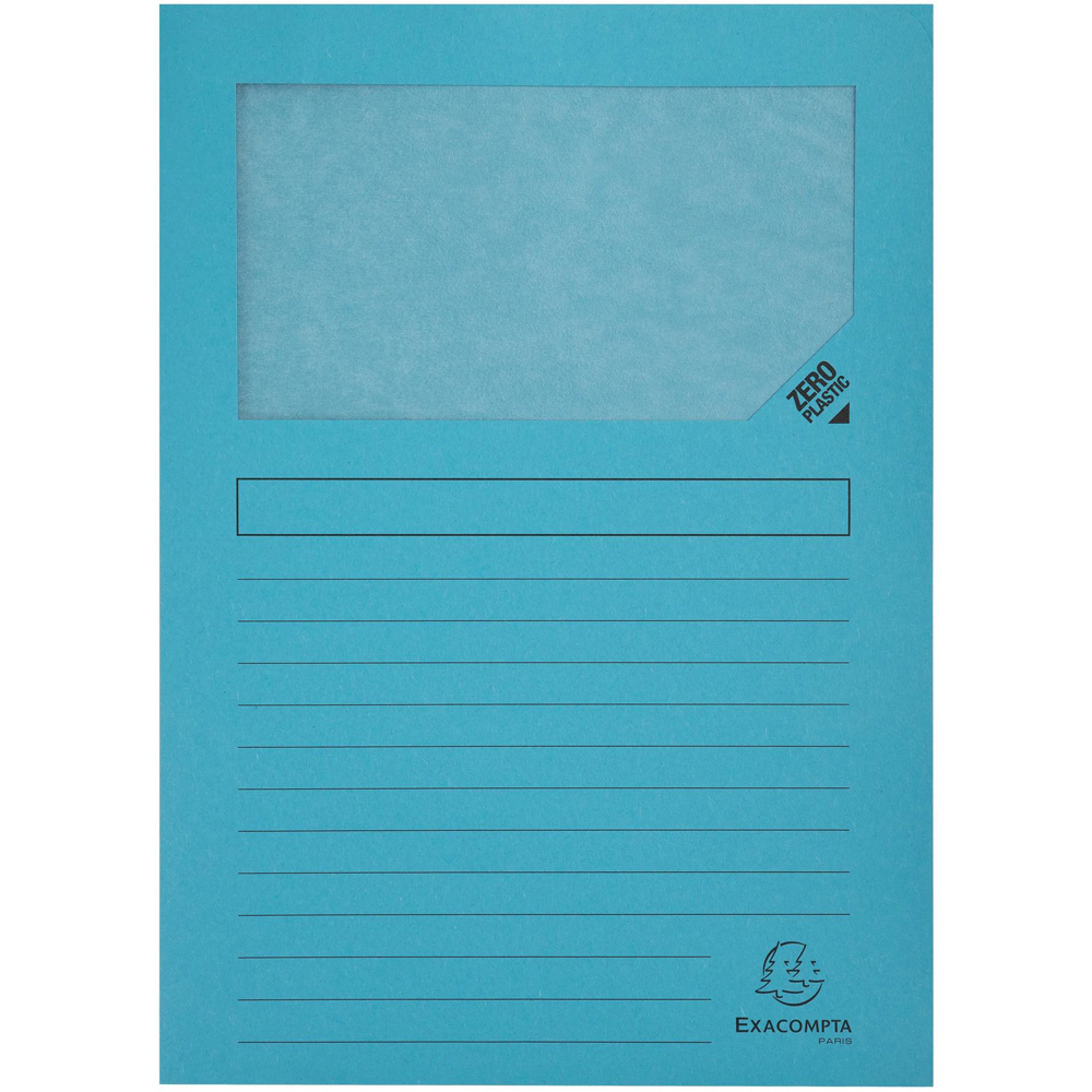 Exacompta Forever Assorted Colour Recycled Window Folder 10 Pack Image 2