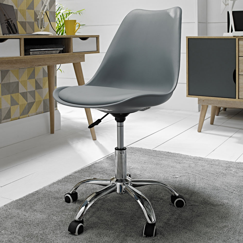 Orsen Grey Swivel Office Chair Image 1