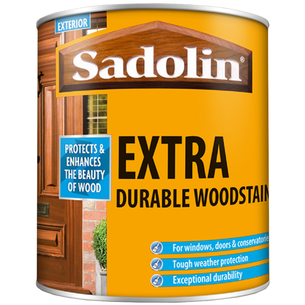 Sadolin Extra Mahogany Exterior Woodstain 1L Image 2