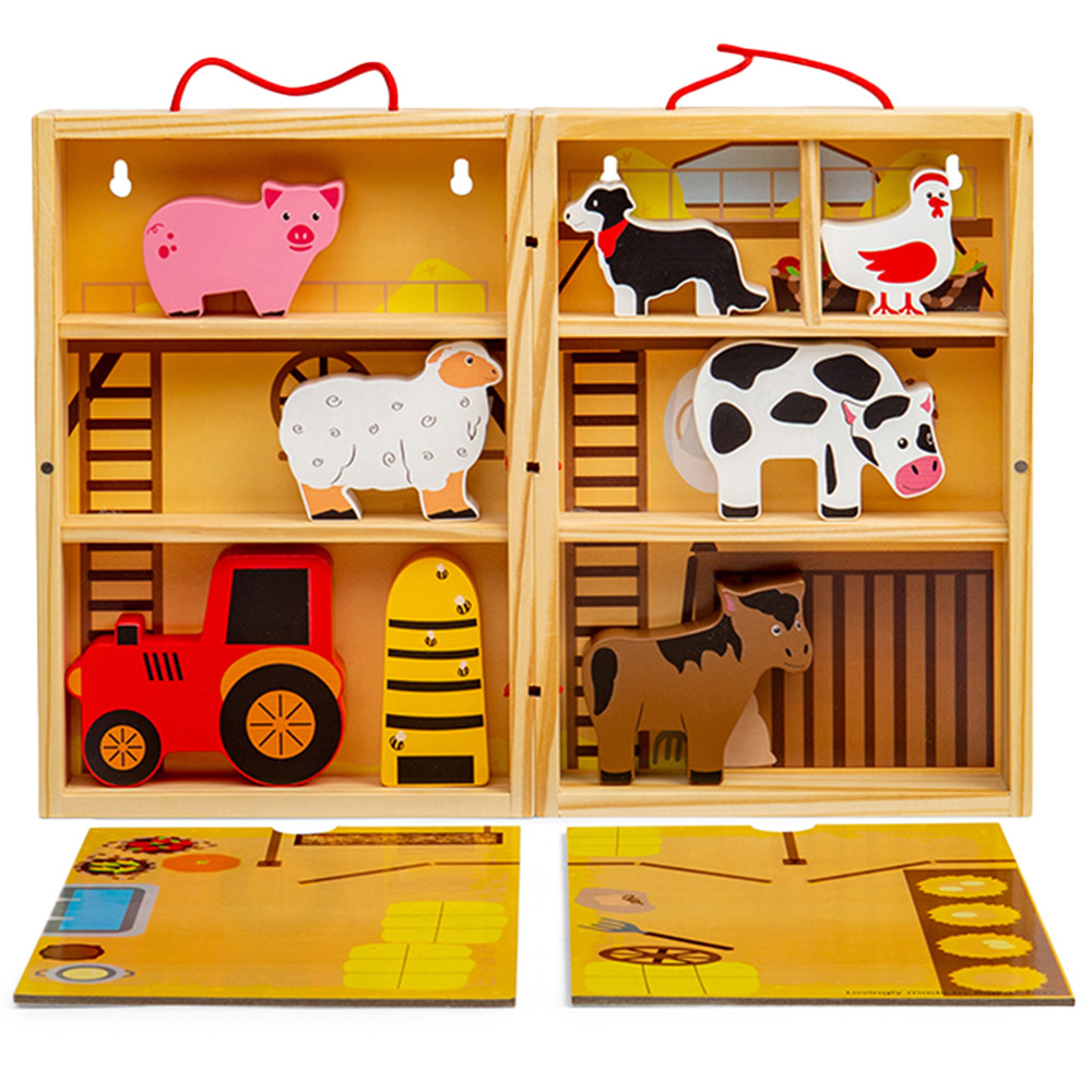 Bigjigs Toys Farm Animal Playbox Multicolour Image 3