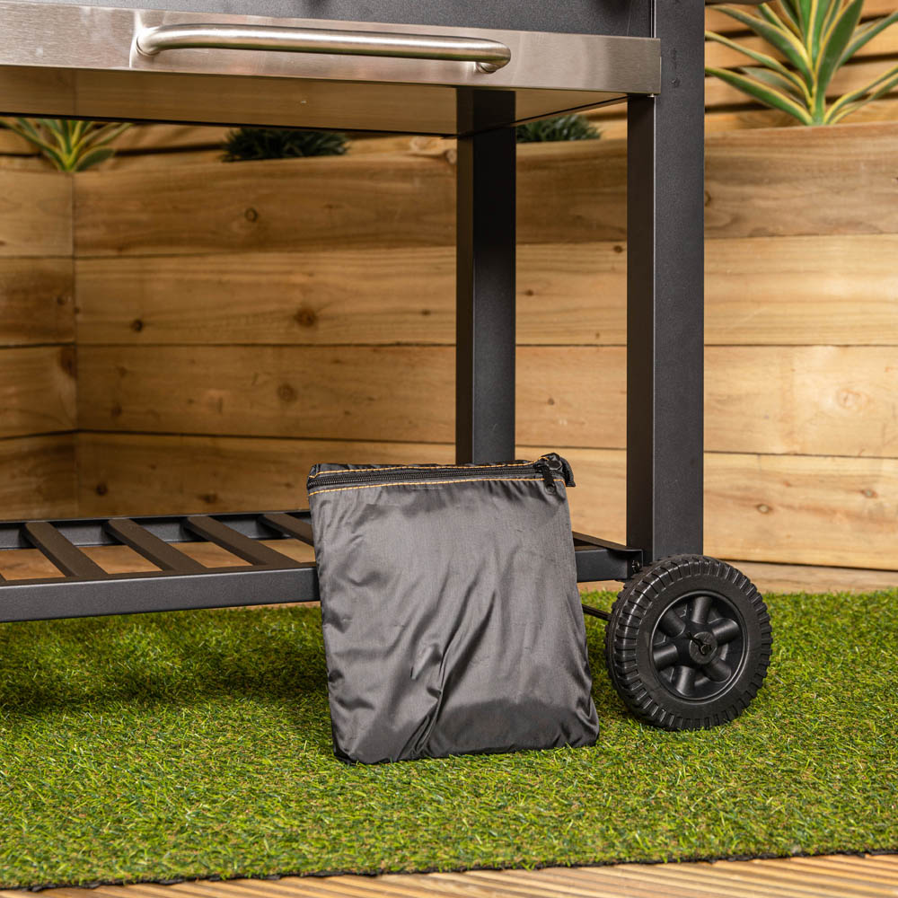 Samuel Alexander Black Waterproof Anti-UV Windproof Outdoor Protective BBQ Cover 110 x 117cm Image 5
