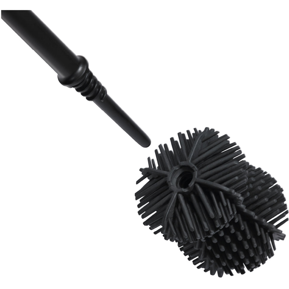 ReBorn Dark Grey Recycled Plastic Replacement Toilet Brush Head Image 5