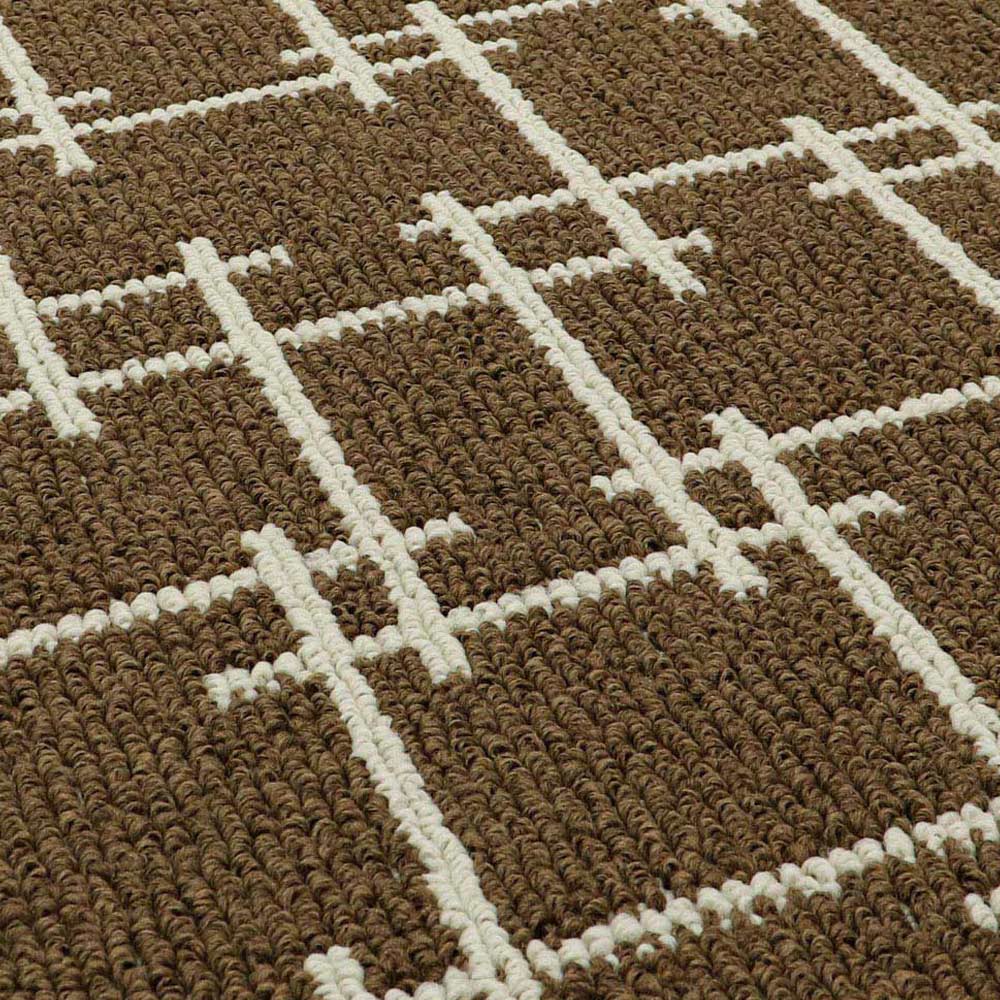 JVL Vector Brown Indoor Machine Washable Doormat 40 x 70cm Image 5
