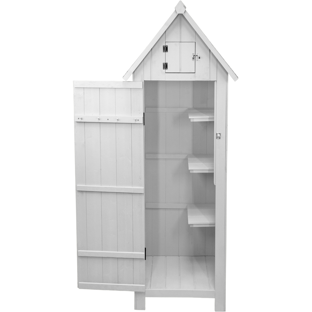 Monster Shop White Wooden Garden Shed Image 2