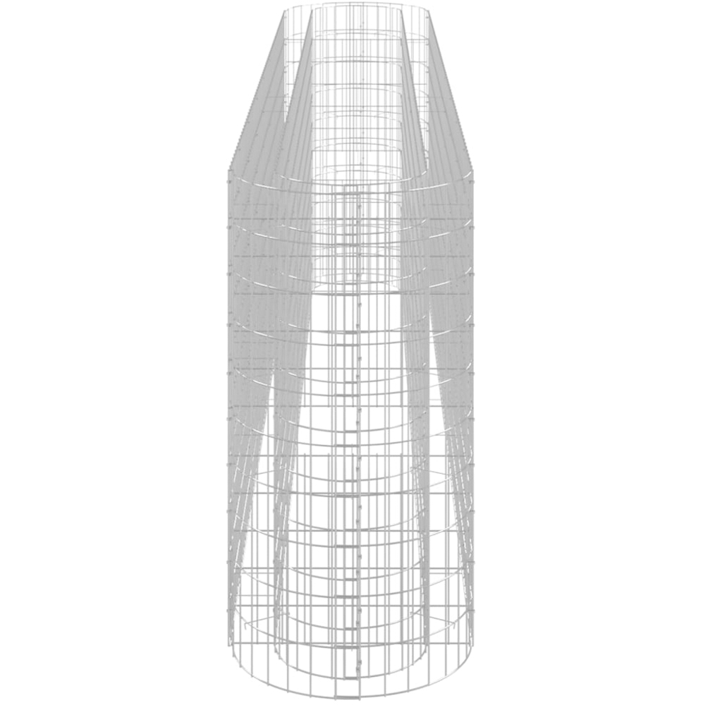 vidaXL Silver Galvanised Iron Gabion Raised Bed 330 x 50 x 100cm Image 3