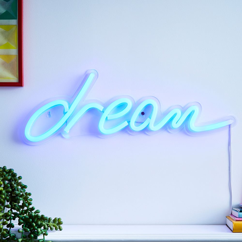 Glow Dream Blue Neon LED Wall Light Image 1