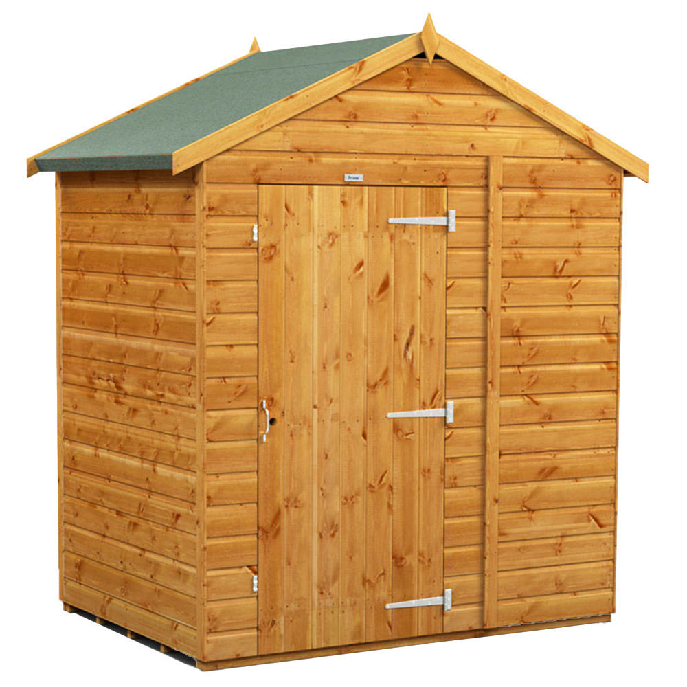 Power Sheds 4 x 6ft Apex Wooden Shed Image 1