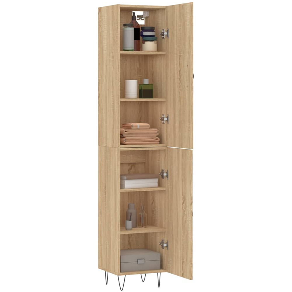vidaXL 2 Door Sonoma Oak Highboard Image 3