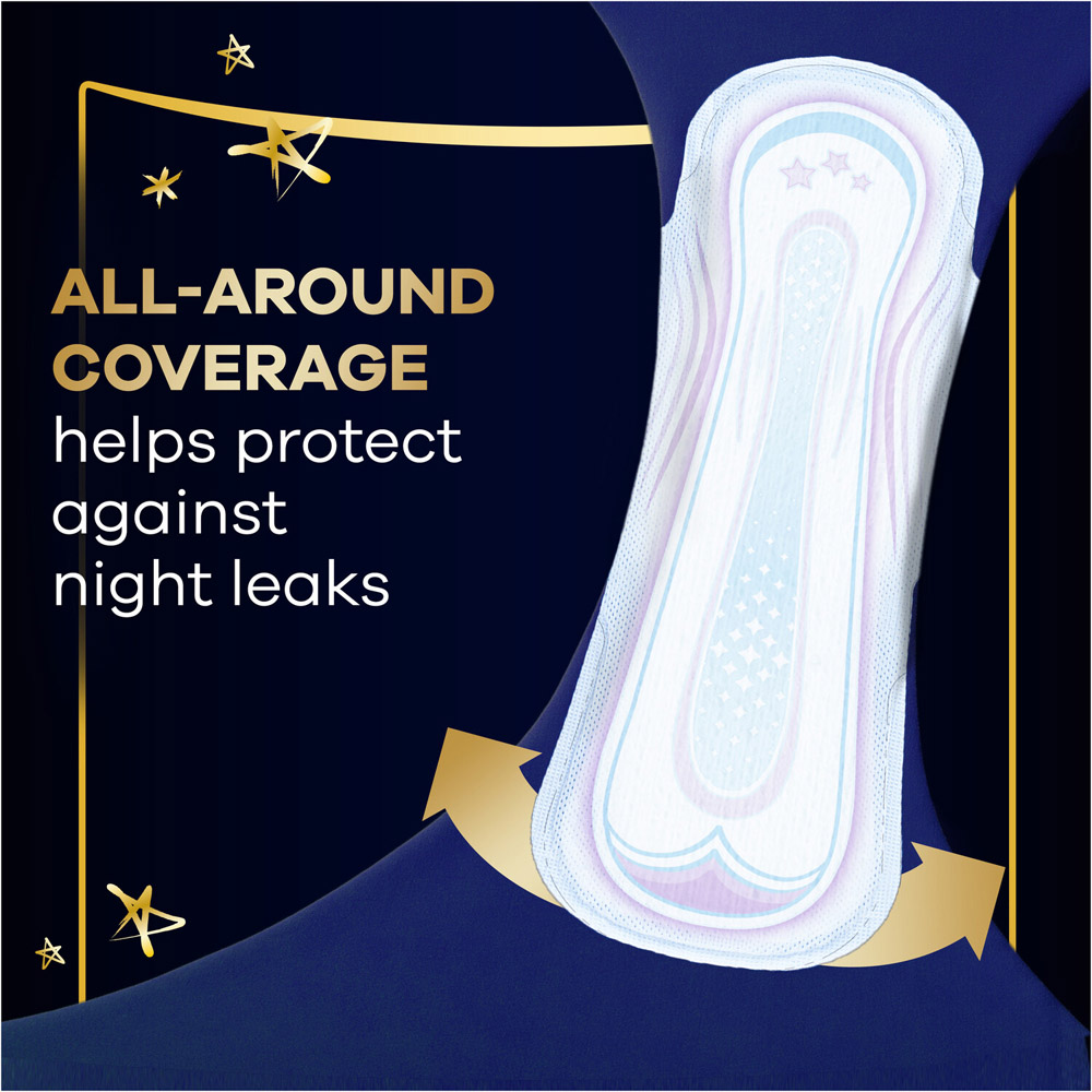 Pack of 8 Always Ultra Secure Night Pads Image 3