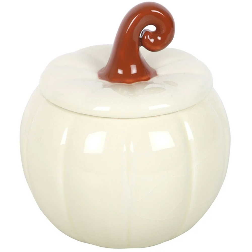 Marco Paul White Pumpkin Ceramic Halloween Oil Burner Image 3